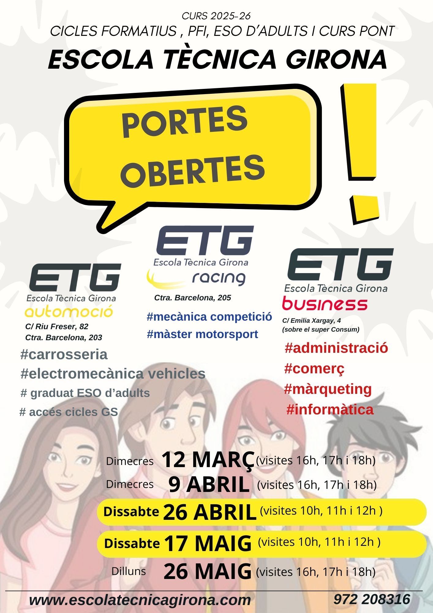 PORTES OBERTES ETG 2025-26